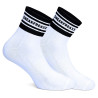 SneakFreaxx Chaussettes basses WHITE BLACK SHORT Blanc-Noir